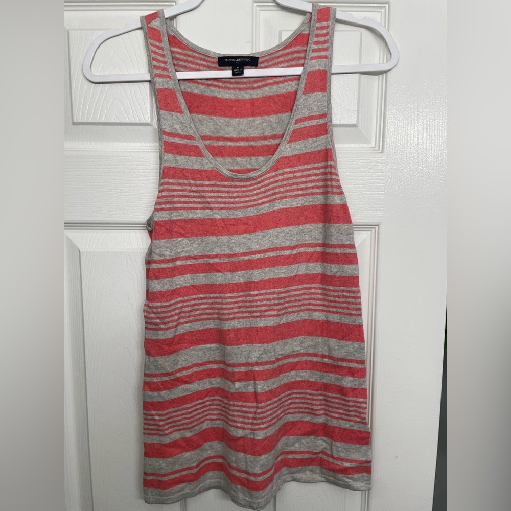 Coral and gray tank